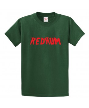 RedRum Classic Unisex Kids and Adults T-Shirt For Horror Crime Thriller Fans